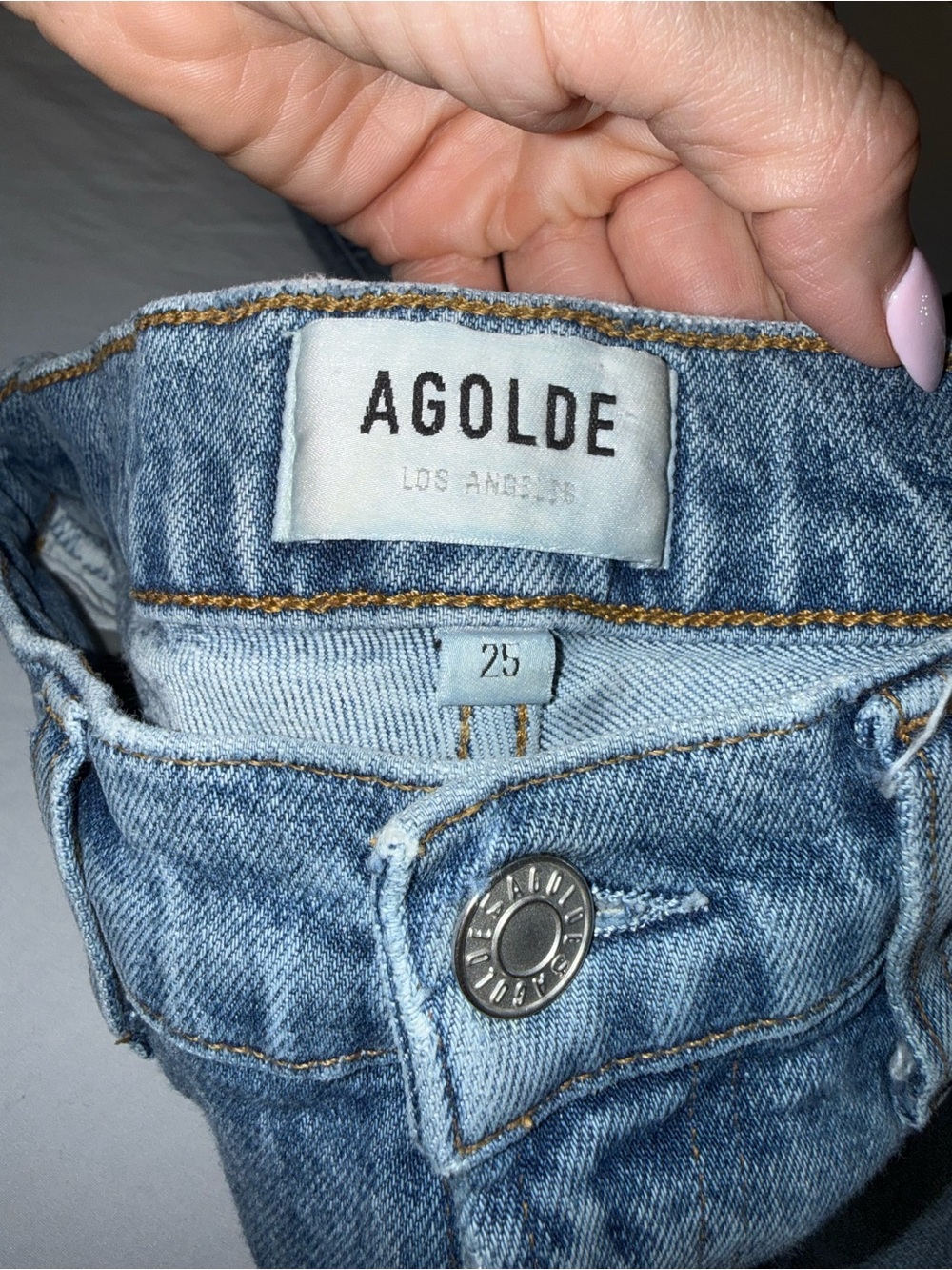 Agolde Light Blue High-Rise Women’s Jeans